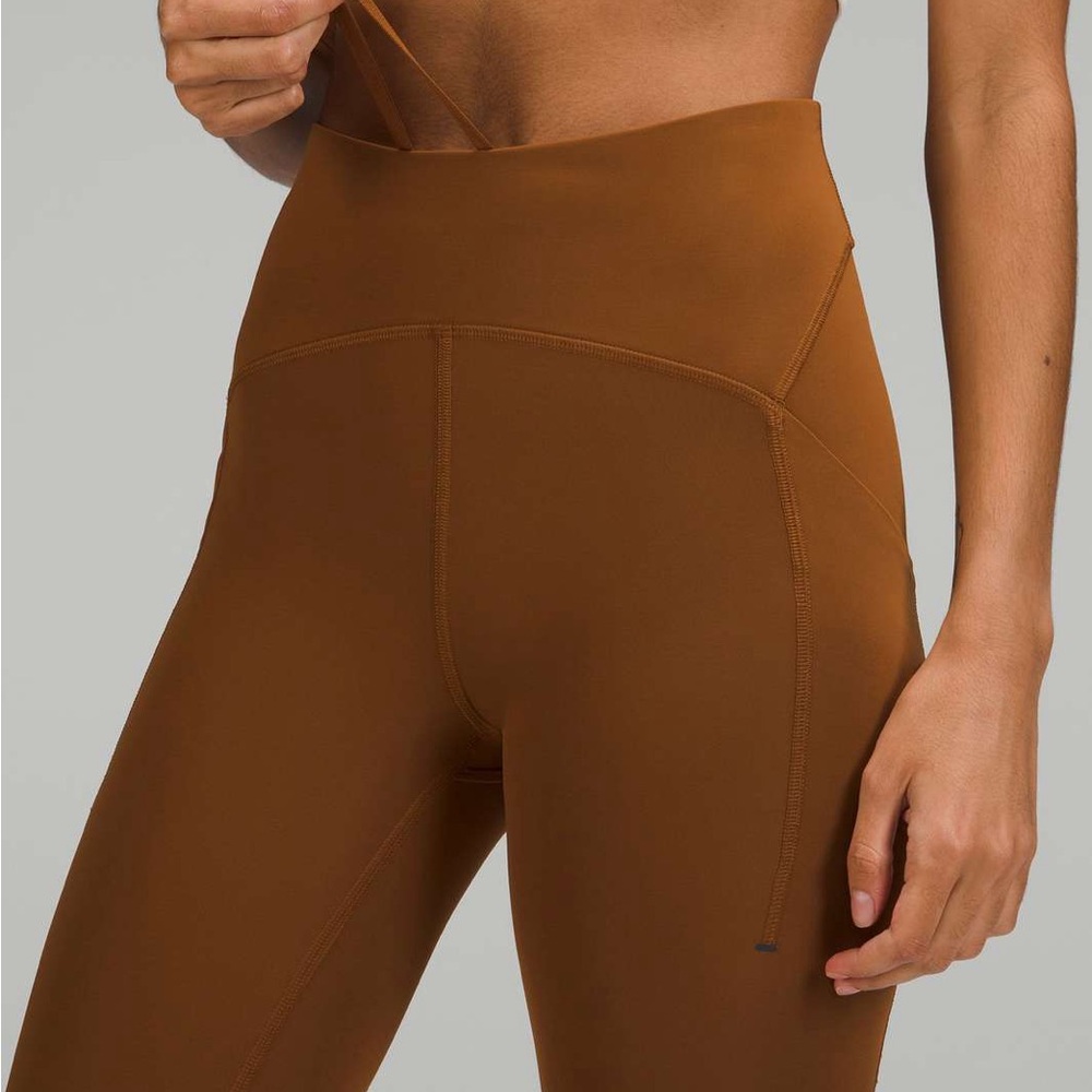 Lululemon Power Thru High-Rise Tight 25" Copper Brown